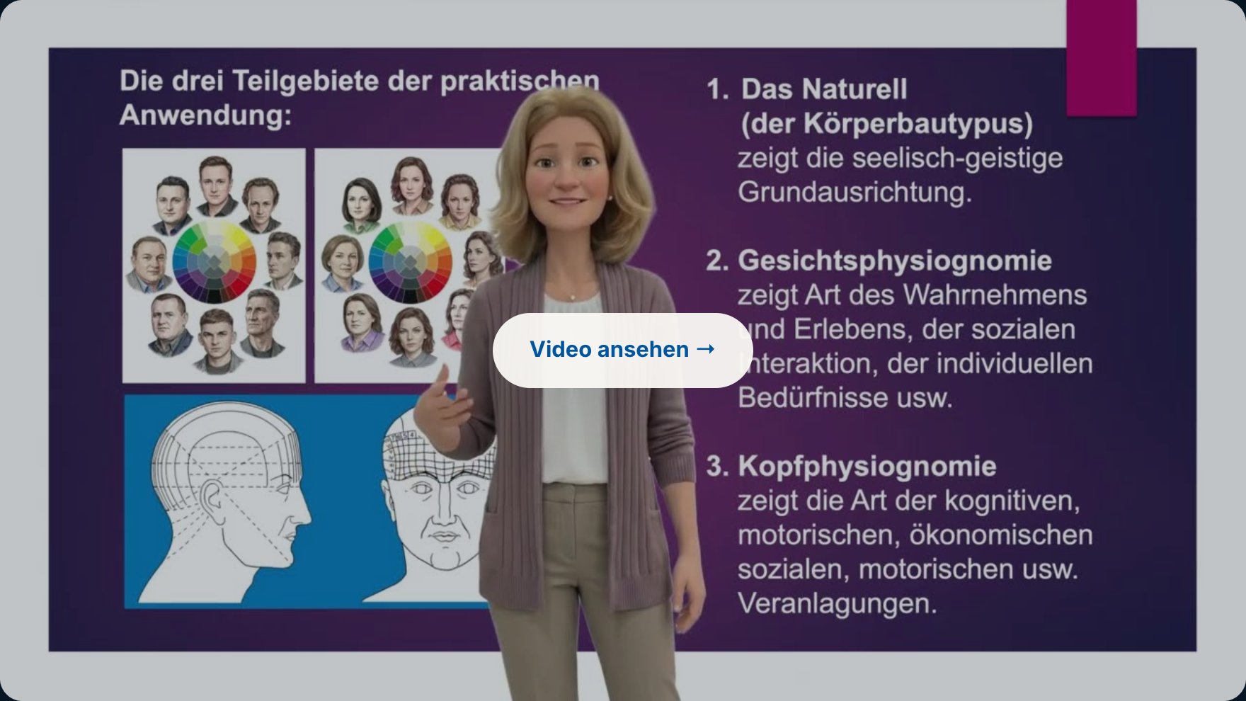 Carl-Huter-Akademie – Psychophysiognomik (Video)